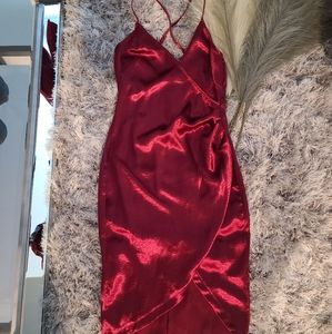 Small red Satin dress